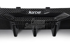 BMW 3 Series 330i (with M-package bumper, does not fit base model) M340i G20 G21 LCI 2023-ON with Aftermarket Parts - Rear Diffuser & Canards Pre-preg Carbon Fiber from Karbel Carbon