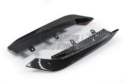 BMW 3 Series 330i (with M-package bumper, does not fit base model) M340i G20 G21 LCI 2023-ON with Aftermarket Parts - Rear Diffuser & Canards Pre-preg Carbon Fiber from Karbel Carbon