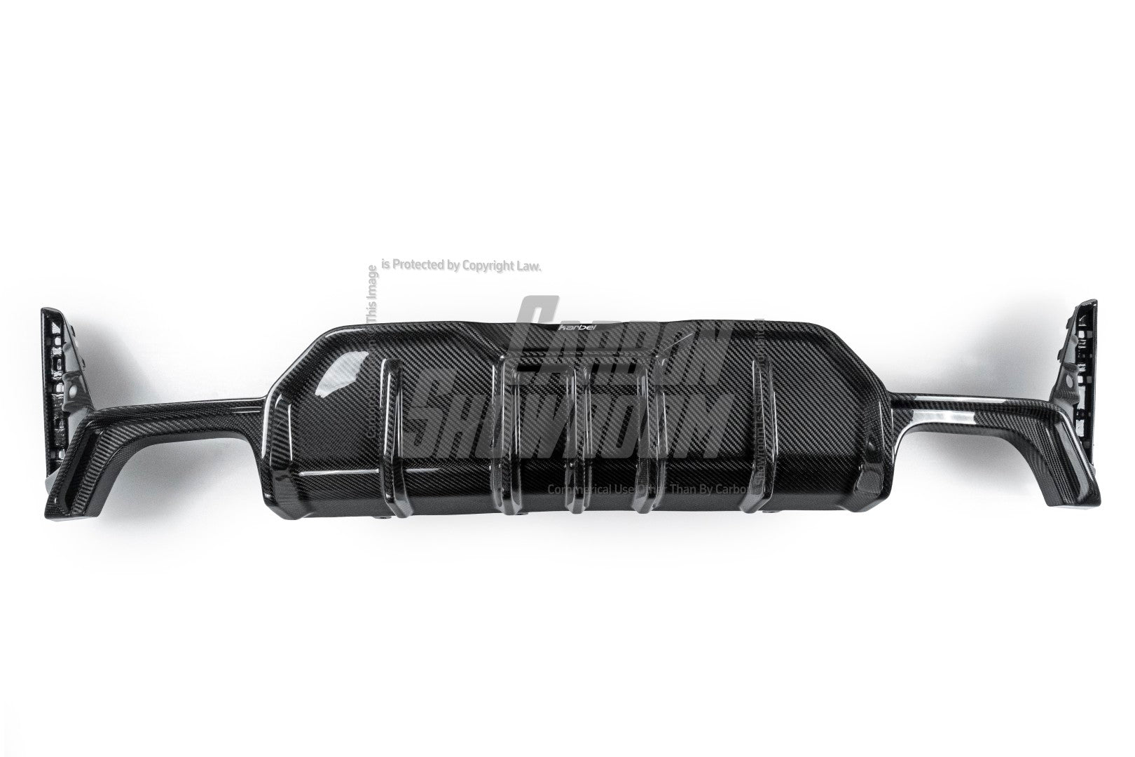 BMW 3 Series 330i (with M-package bumper, does not fit base model) M340i G20 G21 LCI 2023-ON with Aftermarket Parts - Rear Diffuser & Canards Pre-preg Carbon Fiber from Karbel Carbon