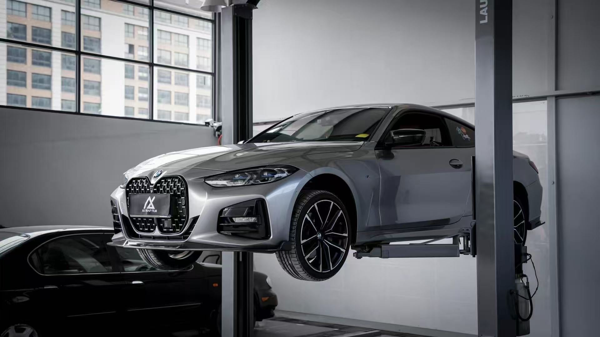 BMW 4 series 430i (with M-package bumper, does not fit base model) M440i G22 G23 2020-ON with Aftermarket Parts - Front Lip Pre-preg Carbon Fiber from Karbel Carbon