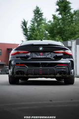 BMW 4 series 430i M440i G22 G23 2020-ON with Aftermarket Parts - Rear Diffuser & Canards Pre-preg Carbon Fiber from Karbel Carbon