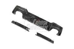 BMW 4 series 430i M440i G22 G23 2020-ON with Aftermarket Parts - Rear Diffuser & Canards Pre-preg Carbon Fiber from Karbel Carbon