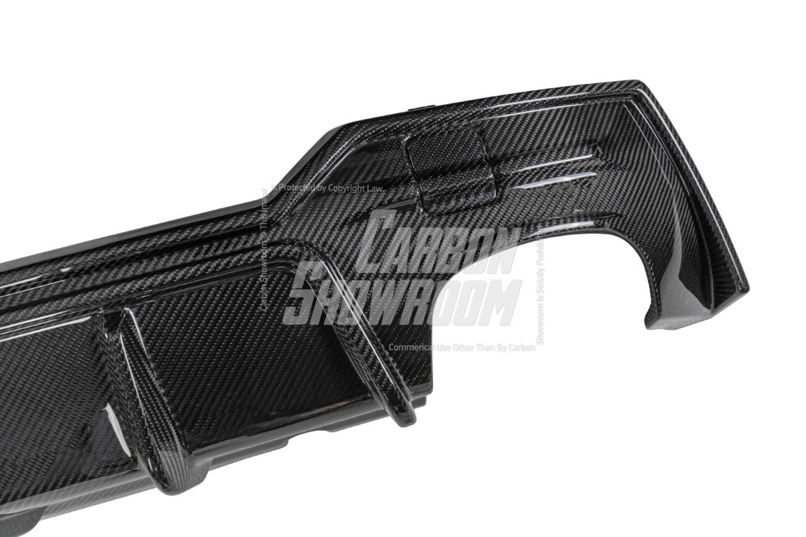 BMW 4 series 430i M440i G22 G23 2020-ON with Aftermarket Parts - Rear Diffuser & Canards Pre-preg Carbon Fiber from Karbel Carbon