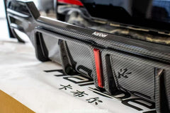 BMW 4 series 430i M440i G22 G23 2020-ON with Aftermarket Parts - Rear Diffuser & Canards Pre-preg Carbon Fiber from Karbel Carbon