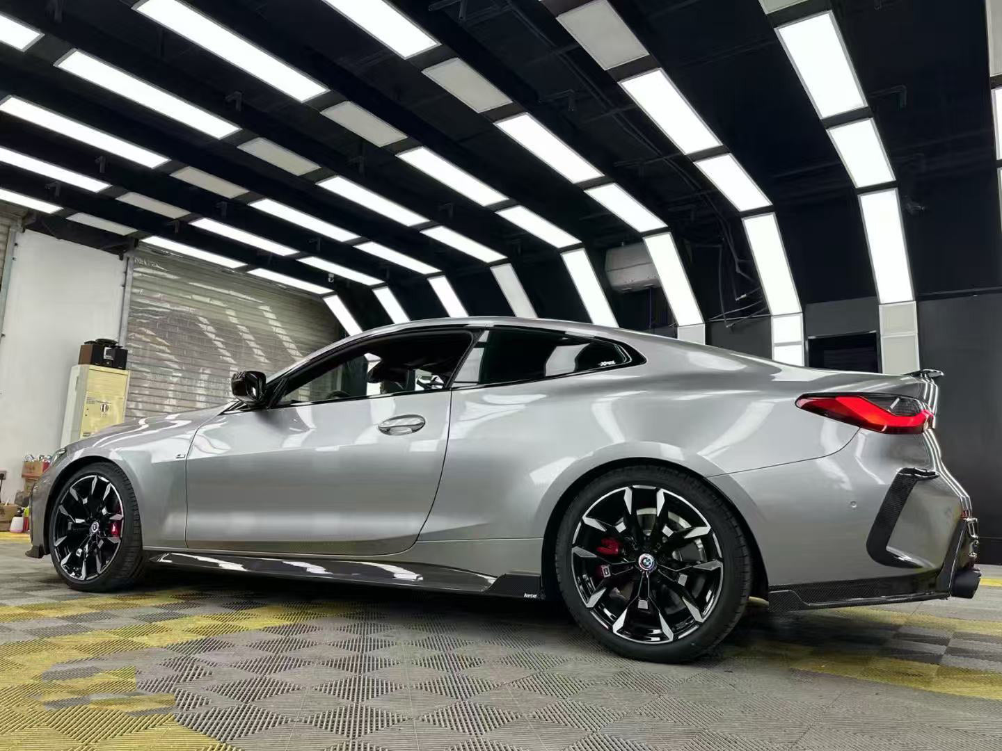 BMW 4 series 430i (with M-package bumper, does not fit base model) M440i G22 G23 2020-ON with Aftermarket Parts - Side Skirts Pre-preg Carbon Fiber from Karbel Carbon