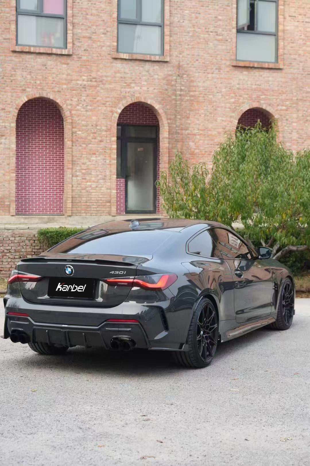 BMW 4 Series 430i M440i G22 G23 2020-ON & M4 / M4C / M4CS  G82 2021-ON with Aftermarket Parts - Rear Spoiler Pre-preg Carbon Fiber from Karbel Carbon