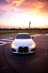 MW 4 Series 430i (with M-package bumper, does not fit base model) M440i G22 G23 2020-ON with Aftermarket Parts - Upper Valences Pre-preg Carbon Fiber from Karbel Carbon