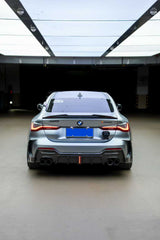 BMW 4 Series 430i M440i G22 G23 2020-ON with Aftermarket Parts - Rear Diffuser & Canards Pre-preg Carbon Fiber from Karbel Carbon