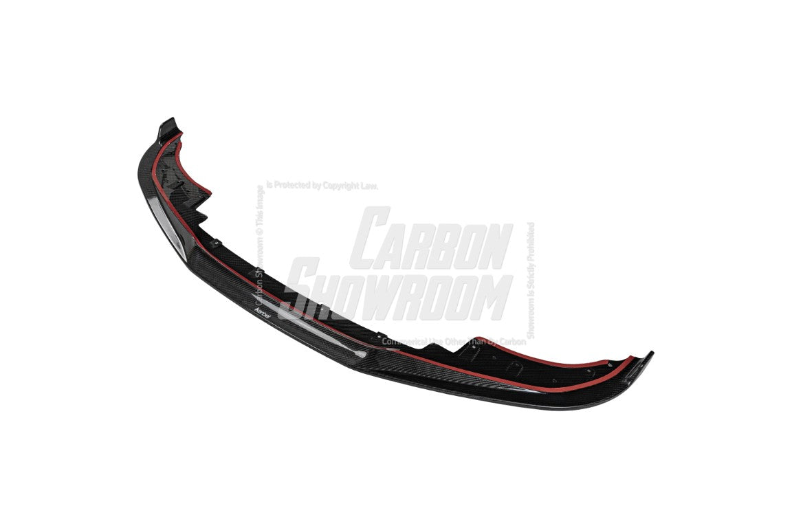 BMW 4 series 430i (with M-package bumper, does not fit base model) M440i G22 G23 2020-ON with Aftermarket Parts - Front Lip Pre-preg Carbon Fiber from Karbel Carbon