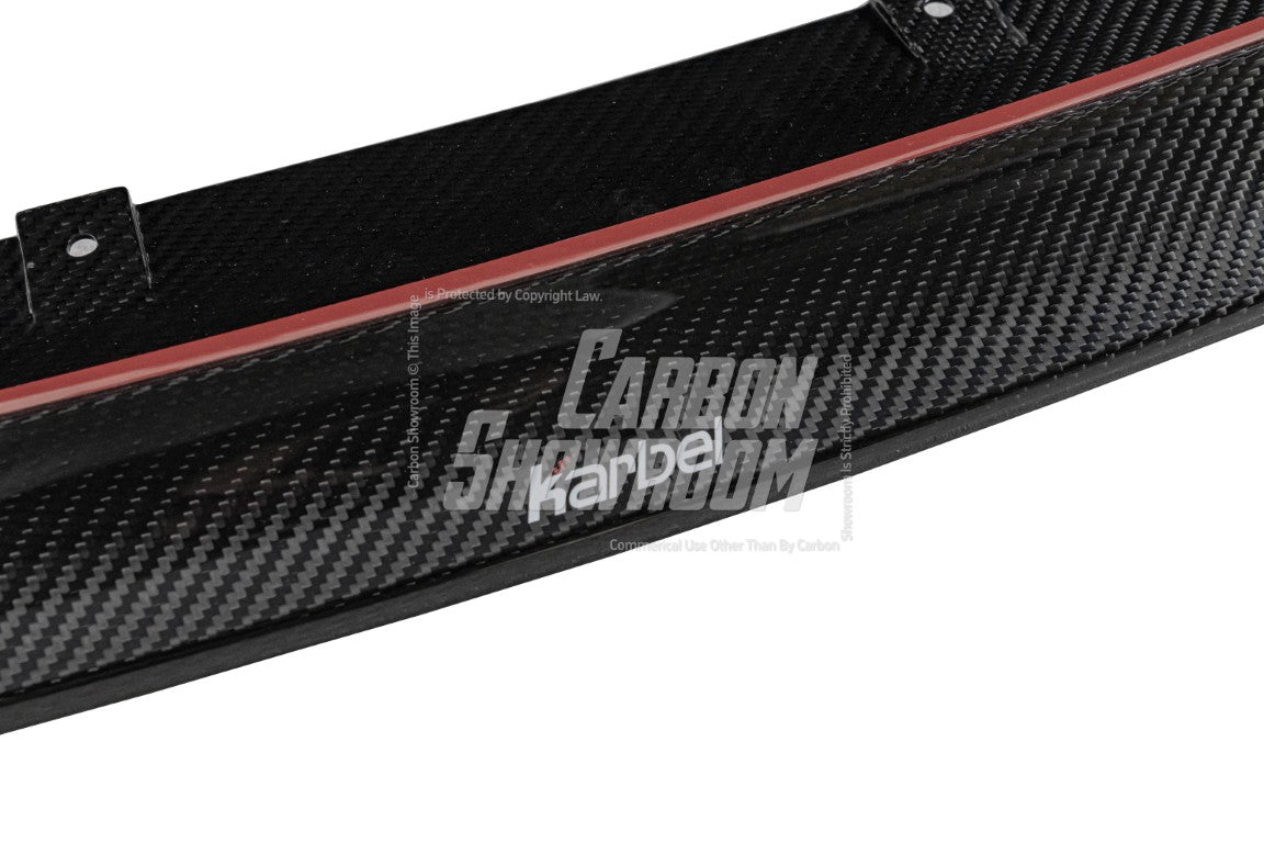BMW 4 series 430i (with M-package bumper, does not fit base model) M440i G22 G23 2020-ON with Aftermarket Parts - Front Lip Pre-preg Carbon Fiber from Karbel Carbon