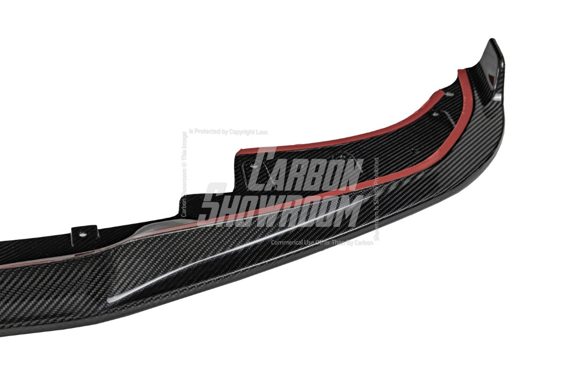 BMW 4 series 430i (with M-package bumper, does not fit base model) M440i G22 G23 2020-ON with Aftermarket Parts - Front Lip Pre-preg Carbon Fiber from Karbel Carbon