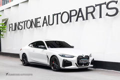 BMW 4 series 430i (with M-package bumper, does not fit base model) M440i G22 G23 2020-ON with Aftermarket Parts - Upper Valences Pre-preg Carbon Fiber from Karbel Carbon