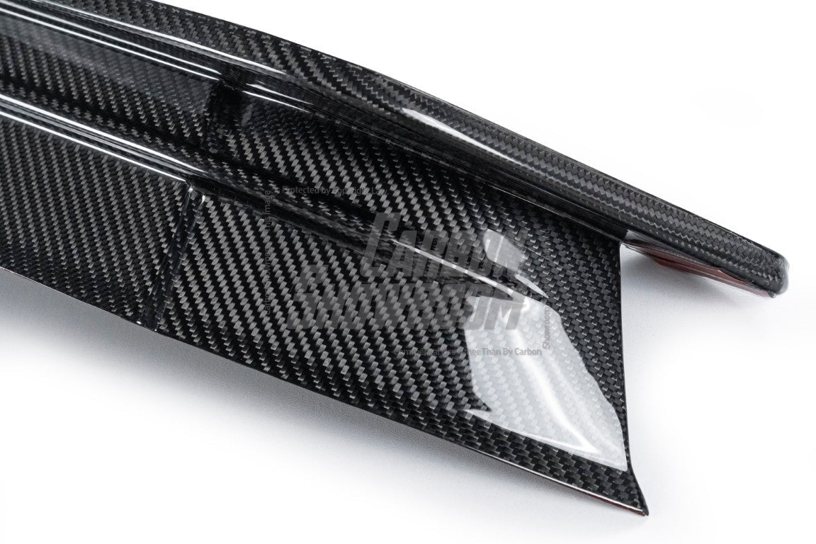 BMW 4 Series Gran Coupe M440i 430i (with M-package bumper, does not fit base model) G26 2022-ON with Aftermarket Parts - Rear Diffuser & Canards Pre-preg Carbon Fiber from Karbel Carbon