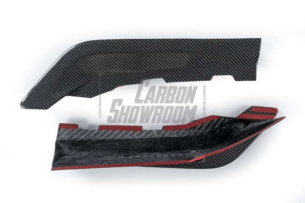 BMW 4 Series Gran Coupe M440i 430i (with M-package bumper, does not fit base model) G26 2022-ON with Aftermarket Parts - Rear Diffuser & Canards Pre-preg Carbon Fiber from Karbel Carbon