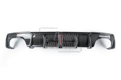 BMW 4 Series Gran Coupe M440i 430i (with M-package bumper, does not fit base model) G26 2022-ON with Aftermarket Parts - Rear Diffuser & Canards Pre-preg Carbon Fiber from Karbel Carbon