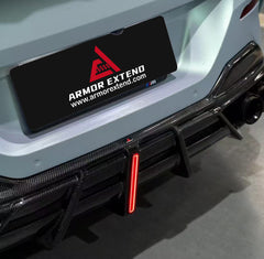 BMW 8 Series M850i 840i (With M-Package Bumper) G14 G15 G16 2018 2019 2020 2021 2022 2023 2024 with Aftermarket Parts - AE Style?Front Canards Carbon Fiber from?ArmorExtend 