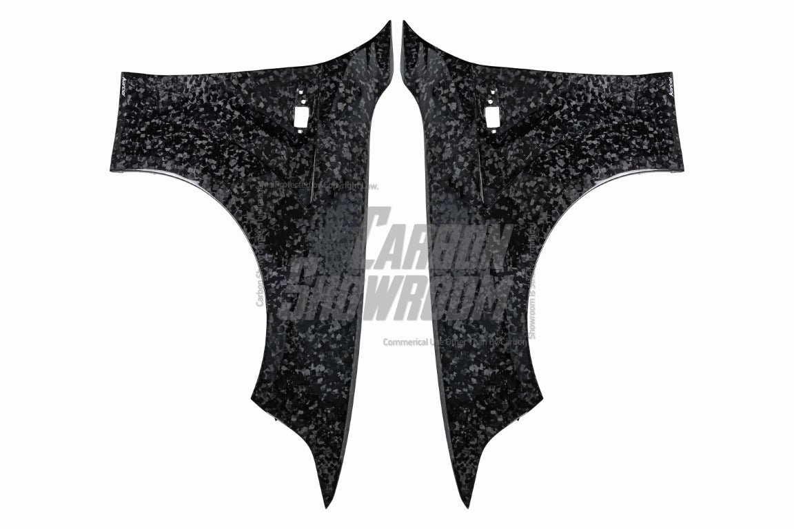 BMW M2 / M2C F87 2016 2017 2018 2019 2020 2021 with Aftermarket Parts - Front Fenders Pre-preg Carbon Fiber from Karbel Carbon