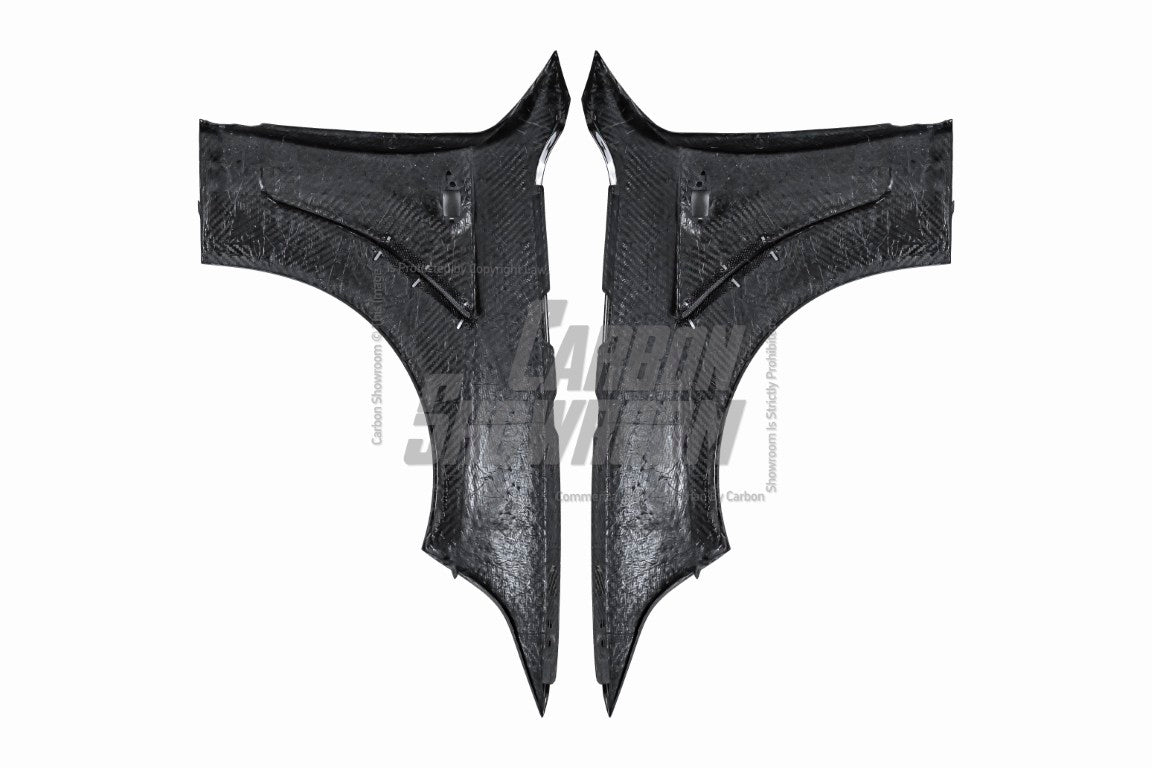 BMW M2 / M2C F87 2016 2017 2018 2019 2020 2021 with Aftermarket Parts - Front Fenders Pre-preg Carbon Fiber from Karbel Carbon