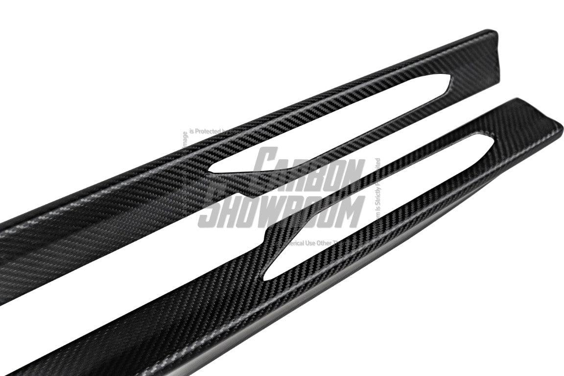 BMW I4 M50 / e Drive 40 (with M-package bumper, does not fit base model) G26 2022-ON & 4 Series Gran Coupe M440i 430i (with M-package bumper, does not fit base model) G26 2022-ON with Aftermarket Parts - Side Skirts Pre-preg Carbon Fiber from Karbel Carbon