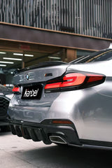 BMW 5 Series M550 540 530 G30 LCI (fits both Pre-LCI & LCI) 2017 2018 2019 2020 2021 2022 2023 & M5 / M5C / M5CS F90 (fits both Pre-LCI & LCI) 2018 2019 2020 2021 2022 2023 2024 with Aftermarket Parts - Rear Spoiler Pre-preg Carbon Fiber from Karbel Carbon