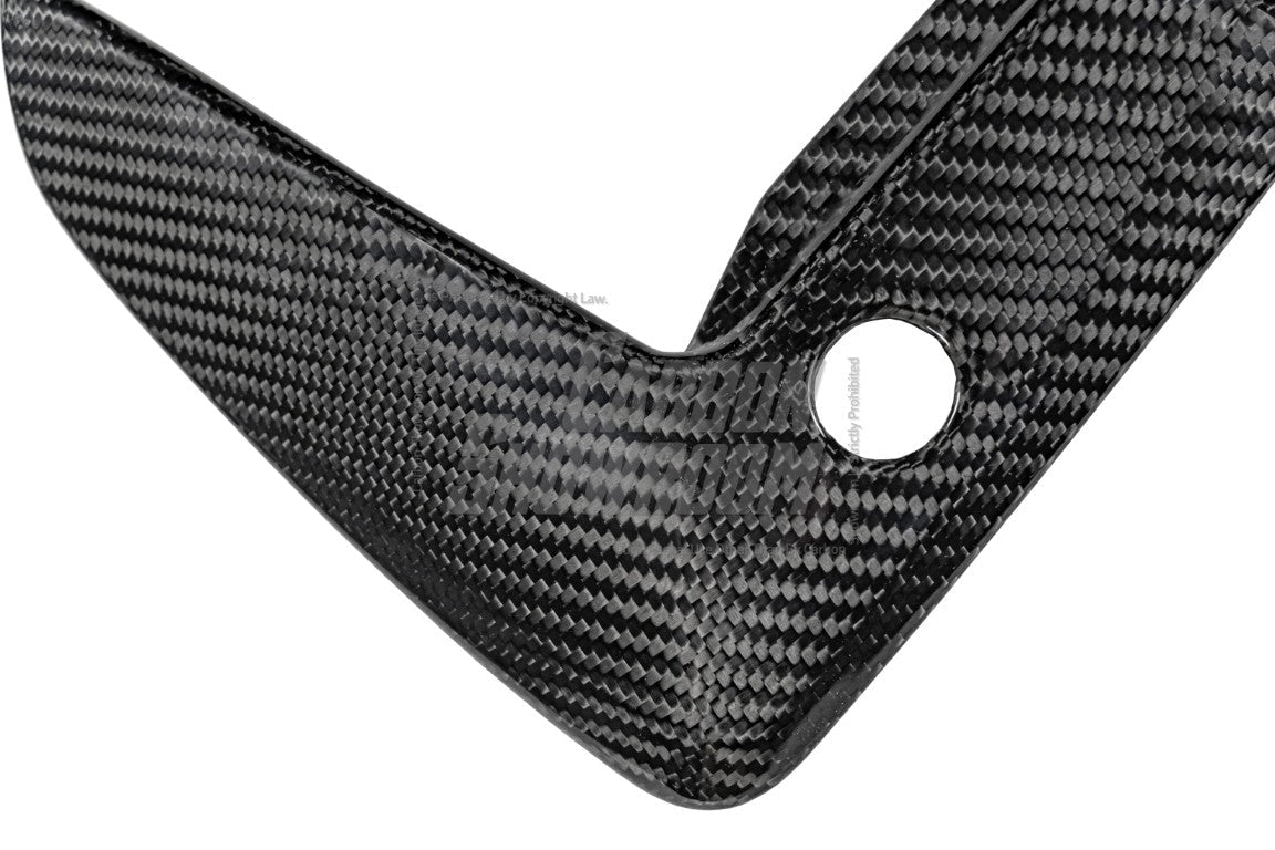 BMW 5 Series M550 540 530 (with M-package bumper, does not fit base model) G30 LCI 2021-ON with Aftermarket Parts - Upper Valences Pre-preg Carbon Fiber from Karbel Carbon