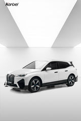 BMW IX xDrive60/50/45 M60 I20 2022-ON with Aftermarket Parts - Front Lip Dry Pre-preg Carbon Fiber from Karbel Carbon