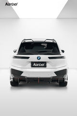 BMW IX xDrive60/50/45 M70/M60 I20 2022-ON with Aftermarket Parts - Rear Roof Spoiler Dry Pre-preg Carbon Fiber from Karbel Carbon
