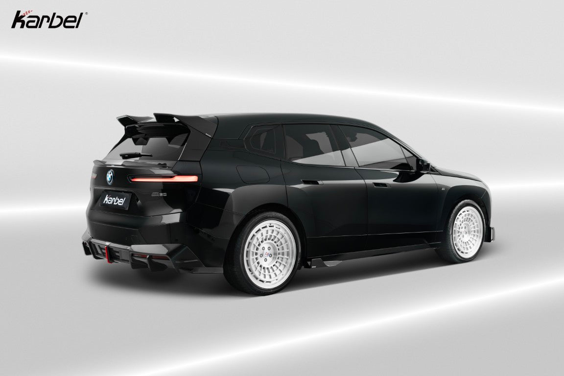 BMW IX xDrive60/50/45 M60 I20 2022-ON with Aftermarket Parts - Rear Diffuser Dry Pre-preg Carbon Fiber from Karbel Carbon