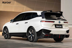 BMW IX xDrive60/50/45 M70/M60 I20 2022-ON with Aftermarket Parts - Rear Lip Spoiler Dry Pre-preg Carbon Fiber from Karbel Carbon