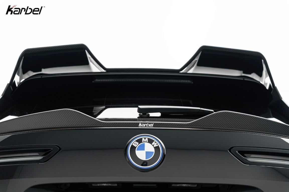 BMW IX xDrive60/50/45 M70/M60 I20 2022-ON with Aftermarket Parts - Rear Lip Spoiler Dry Pre-preg Carbon Fiber from Karbel Carbon