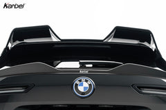BMW IX xDrive60/50/45 M70/M60 I20 2022-ON with Aftermarket Parts - Rear Lip Spoiler Dry Pre-preg Carbon Fiber from Karbel Carbon