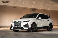 BMW IX xDrive60/50/45 M70/M60 I20 2022-ON with Aftermarket Parts - Side Skirts Dry Pre-preg Carbon Fiber from Karbel Carbon