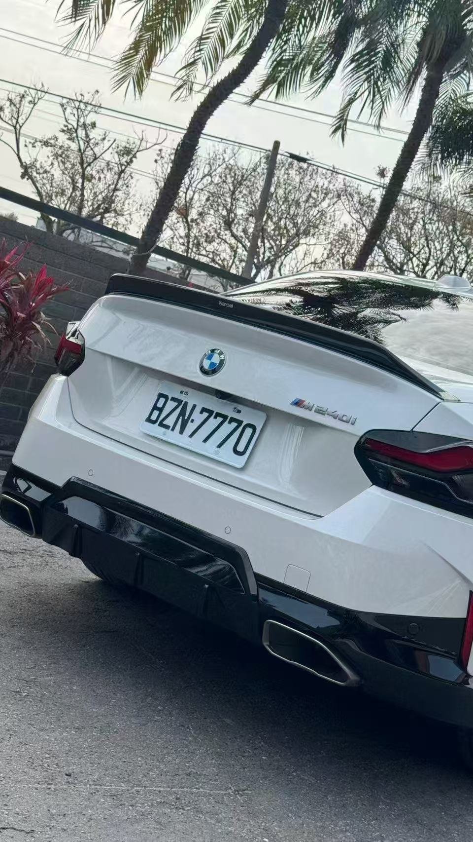 BMW M2/C G87 2023-ON & 2 Series 230i M240i G42 2022-ON with Aftermarket Parts - V1 Rear Spoiler Carbon Fiber from Karbel Carbon