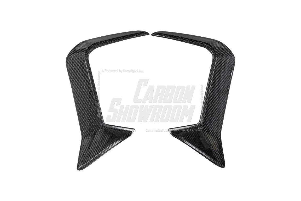 BMW M2 / M2C G87 2023-ON with Aftermarket Parts - Rear Bumper Canards Pre-preg Carbon Fiber from Karbel Carbon