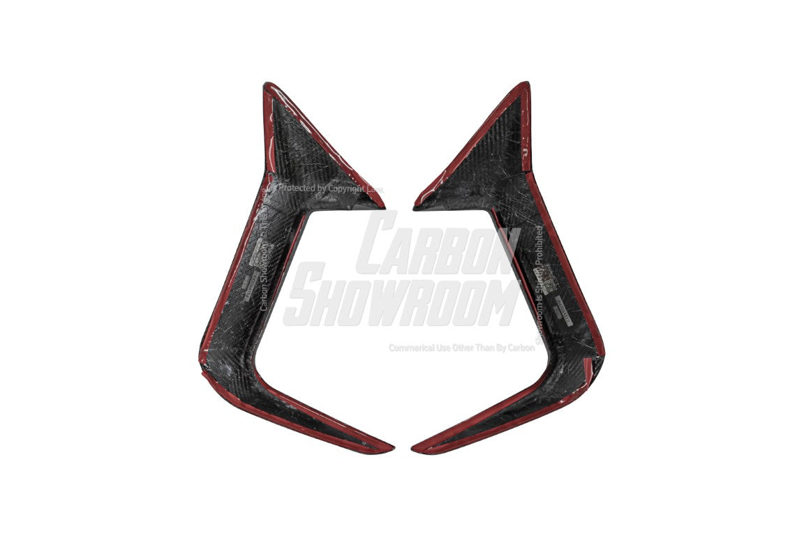 BMW M2 / M2C G87 2023-ON with Aftermarket Parts - Rear Bumper Canards Pre-preg Carbon Fiber from Karbel Carbon