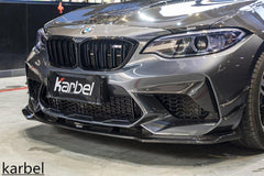 BMW M2C F87 2016 2017 2018 2020 2021 with Aftermarket Parts - Front Canards Carbon Fiber from Karbel Carbon