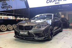 BMW M2/M2C F87 2016 2017 2018 2020 2021 With Aftermarket Parts - Front Lip Pre-preg Carbon Fiber from Karbel Carbon