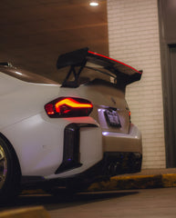 BMW M2 / M2C G87 2023-ON with Aftermarket Parts - Rear Bumper Canards Pre-preg Carbon Fiber from Karbel Carbon
