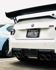 BMW M2 / M2C G87 2023-ON with Aftermarket Parts - Rear Diffuser & Canards Pre-preg Carbon Fiber from Karbel Carbon