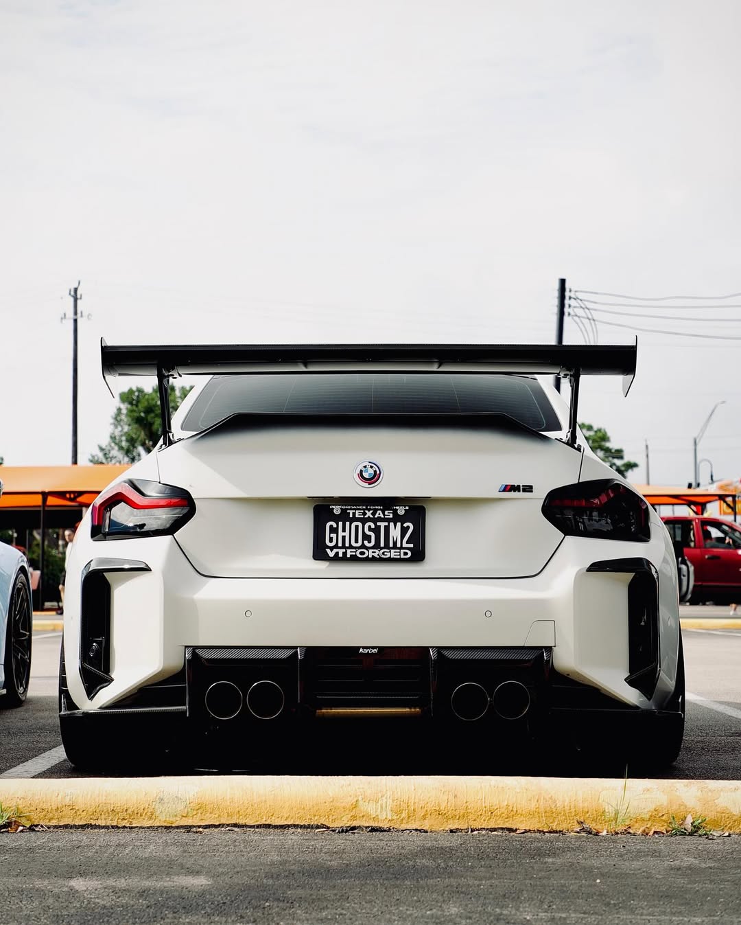 BMW M2 / M2C G87 2023-ON with Aftermarket Parts - Rear Bumper Canards Pre-preg Carbon Fiber from Karbel Carbon