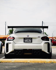 BMW M2 / M2C G87 2023-ON with Aftermarket Parts - Rear Bumper Canards Pre-preg Carbon Fiber from Karbel Carbon