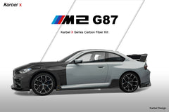 BMW M2 / M2CS G87 2023-ON with Aftermarket Parts - X Front Lip Dry Pre-preg Carbon Fiber from Karbel Carbon