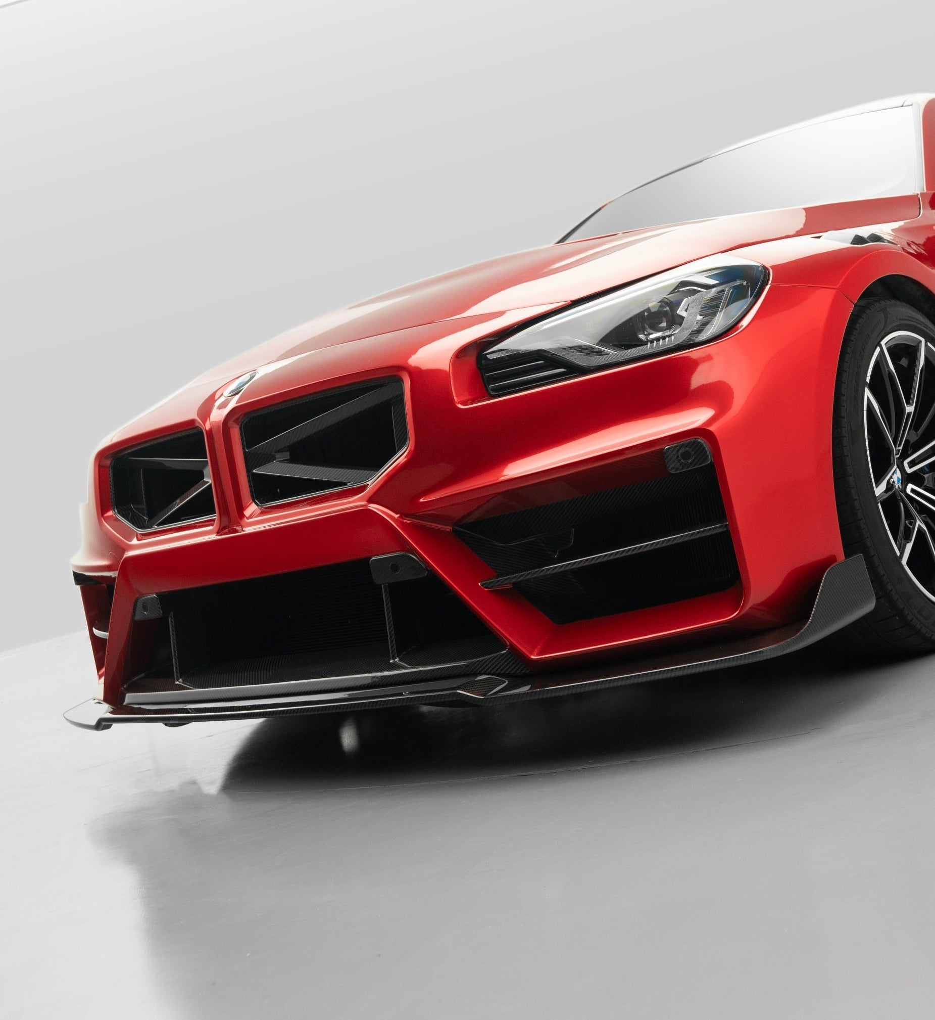 BMW M2 / M2CS G87 2023-ON with Aftermarket Parts - X Front Lip Dry Pre-preg Carbon Fiber from Karbel Carbon