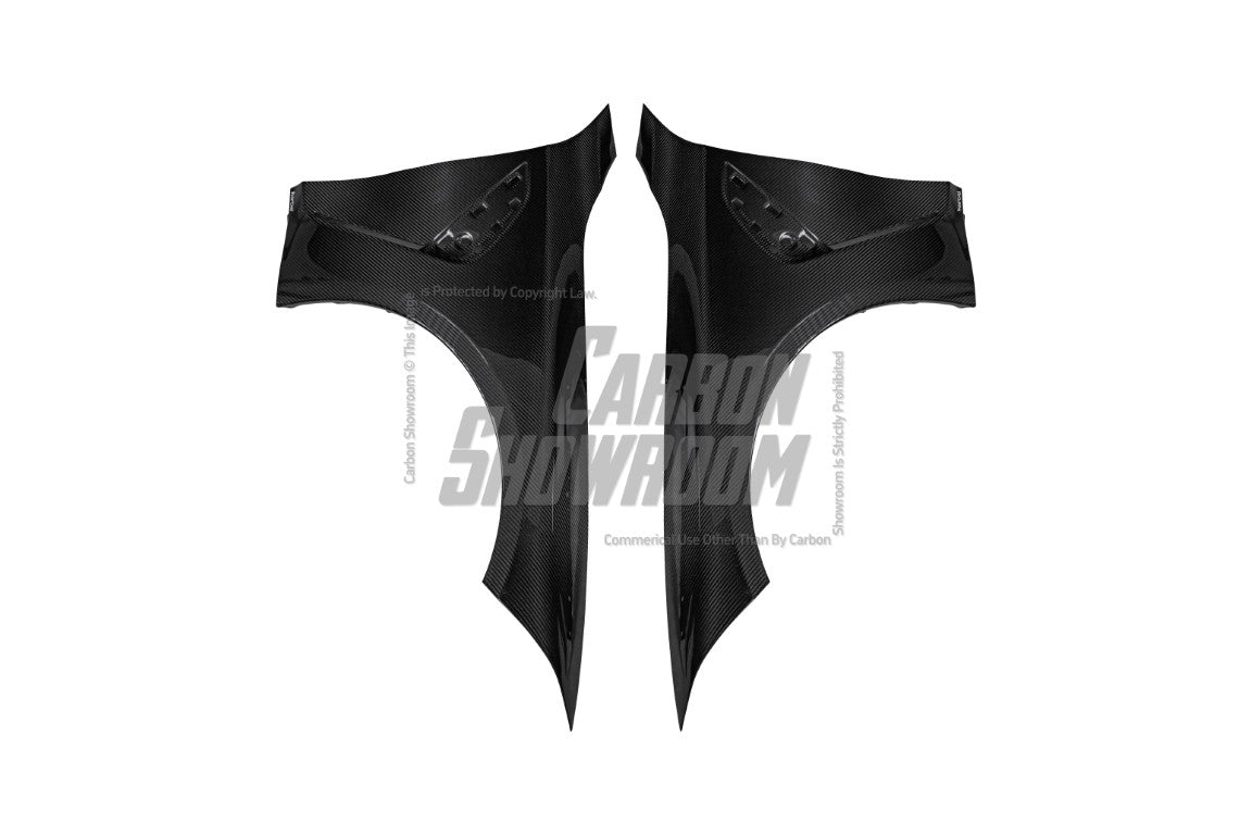 BMW M3 G80 G81 2021-ON with Aftermarket Parts - Front Fenders Pre-preg Carbon Fiber from Karbel Carbon