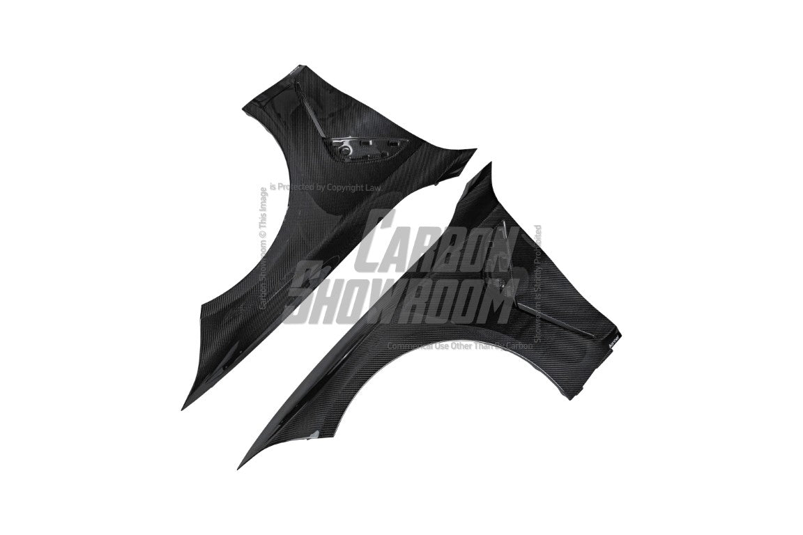BMW M3 G80 G81 2021-ON with Aftermarket Parts - Front Fenders Pre-preg Carbon Fiber from Karbel Carbon