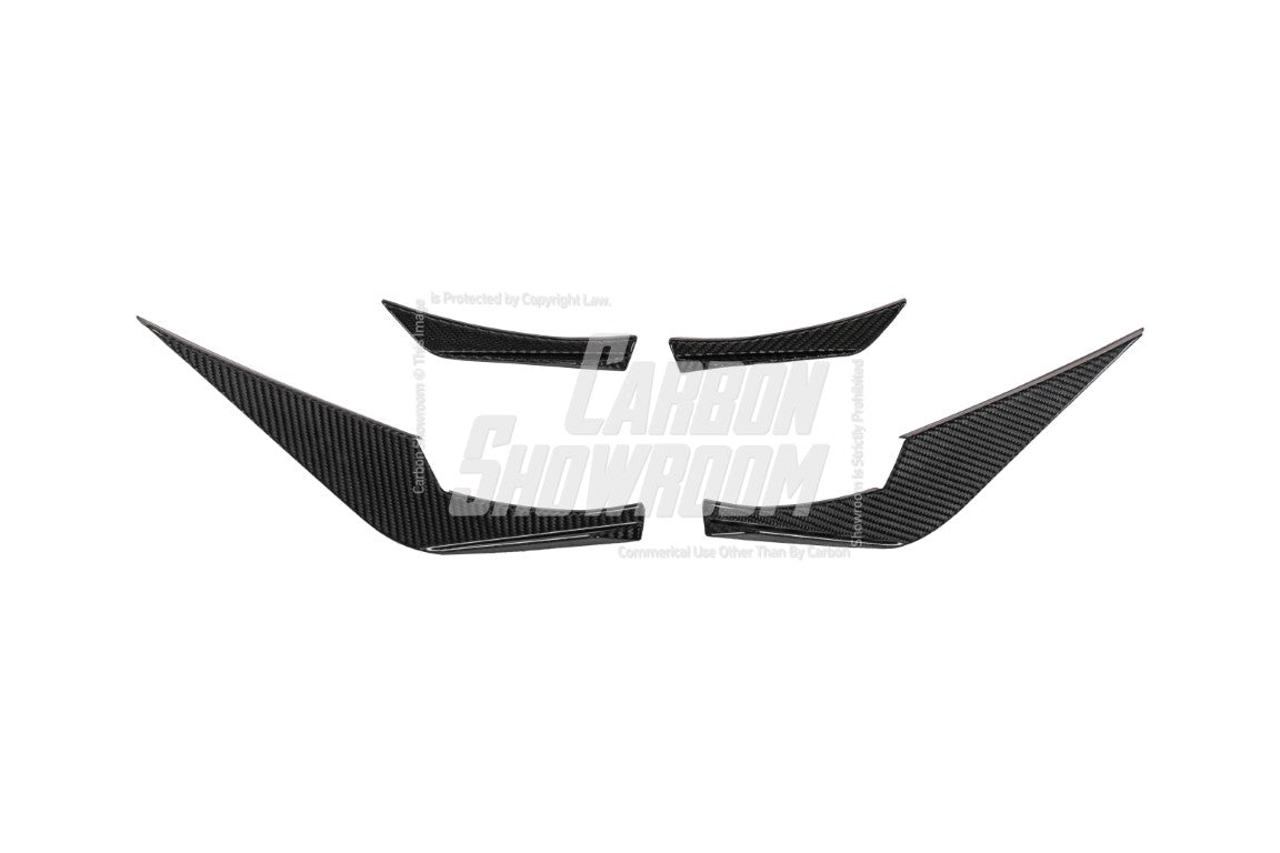 BMW M3 G80 G81 2021-ON & M4 G82 G83 2021-ON With Aftermarket Parts - Front Lip & Upper Lip Trim Replacement Pre-preg Carbon Fiberfrom Karbel Carbon