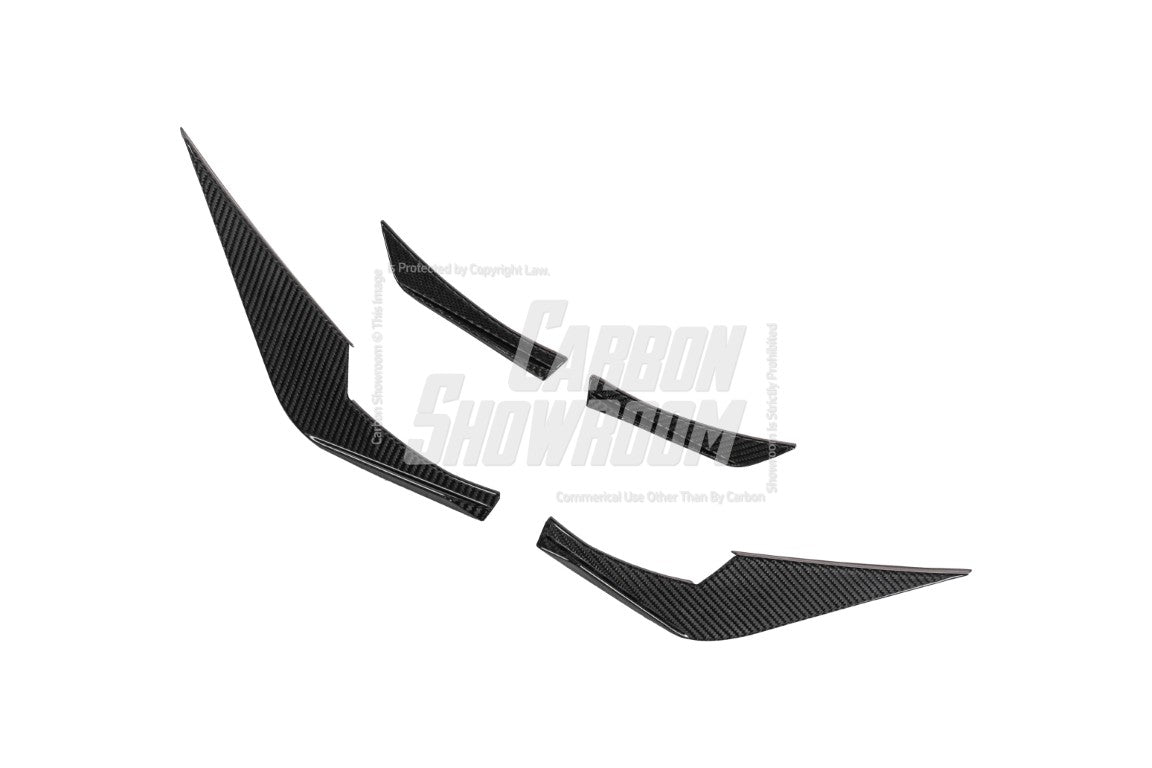 BMW M3 G80 G81 2021-ON & M4 G82 G83 2021-ON With Aftermarket Parts - Front Lip & Upper Lip Trim Replacement Pre-preg Carbon Fiberfrom Karbel Carbon