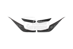 BMW M3 G80 G81 2021-ON & M4 G82 G83 2021-ON With Aftermarket Parts - Front Lip & Upper Lip Trim Replacement Pre-preg Carbon Fiberfrom Karbel Carbon