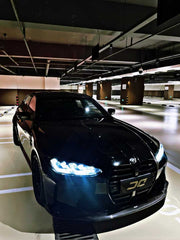 BMW M3 G80 G81 2021-ON & M4 G82 G83 2021-ON With Aftermarket Parts - Front Lip & Upper Lip Trim Replacement Pre-preg Carbon Fiber from Karbel Carbon