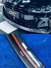 BMW M3 G80 G81 2021-ON & M4 G82 G83 2021-ON With Aftermarket Parts - Front Lip & Upper Lip Trim Replacement Pre-preg Carbon Fiber from Karbel Carbon